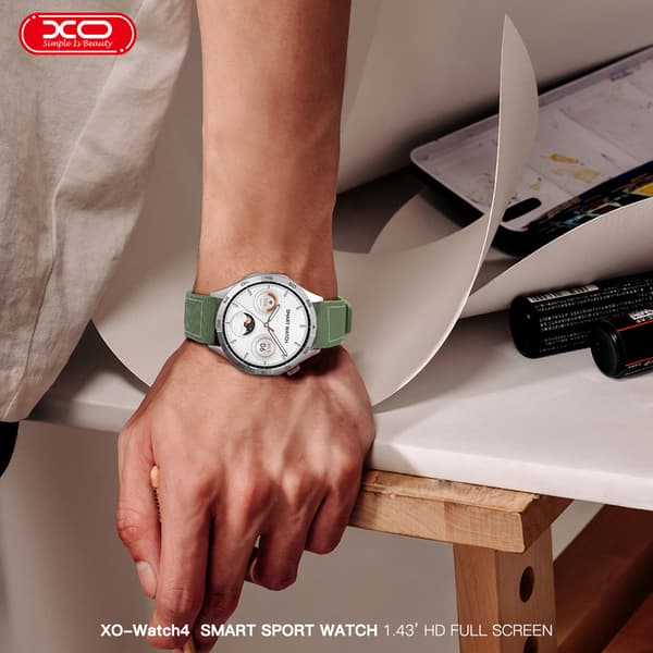 XO Watch 4 smartwatch med Amoled-skærm og IP68-klassificering - Grøn
