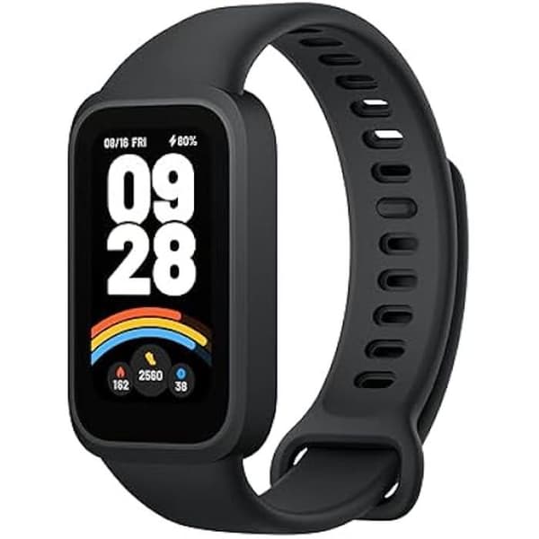 Anslutet armband - Xiaomi - Smart Band 9 Active - AMOLED-skärm - Aktivitetsspårning - 5 ATM vattentät Svart