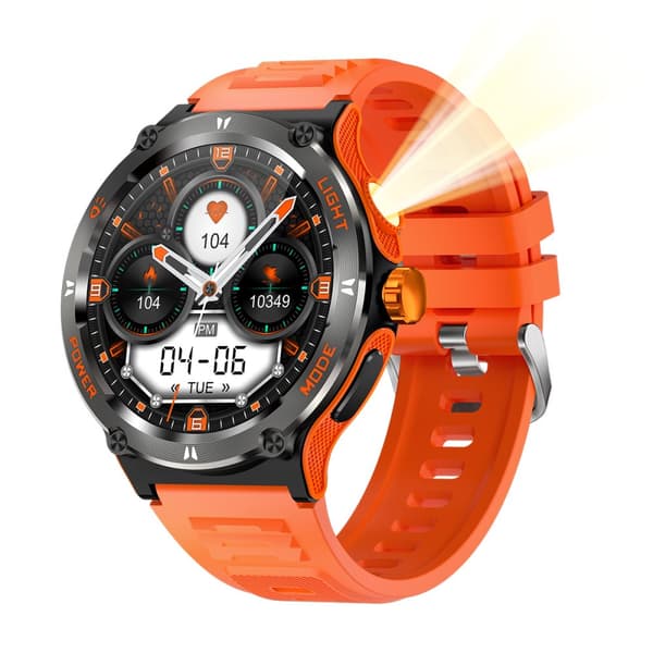 INF Smartwatch kuntoilun seurannalla, sykemittarilla ja unen seurannalla Oranssi