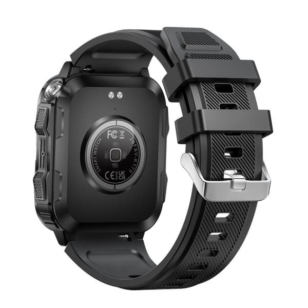 INF Smartwatch med pulsmåler, blodtryksmåler og blodoxygensmåling Sort