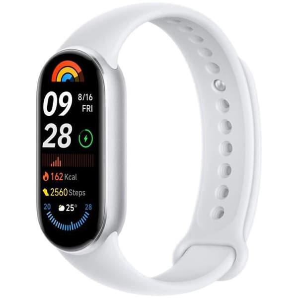Smart klocka - XIAOMI - Smart Band 9 - Glacier Silver - Hälsospårning - Uppladdningsbar USB