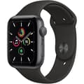 Miniatyrbild 1 av 4: Apple Watch SE GPS - 44mm Space Grey aluminiumfodral - Svart band (2020) - Renoverad - Bra skick- REFURBISHED