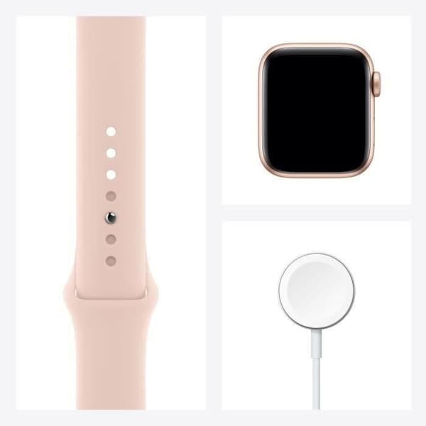 Apple Watch SE GPS - 40mm guld aluminiumfodral - Rose des Sables armband (2020) - Renoverad - Utmärkt skick- REFURBISHED