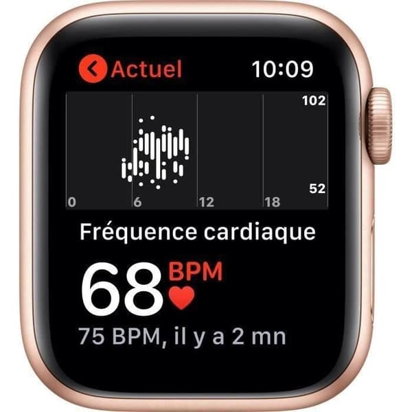 Apple Watch SE GPS - 40mm guld aluminiumfodral - Rose des Sables armband (2020) - Renoverad - Utmärkt skick- REFURBISHED