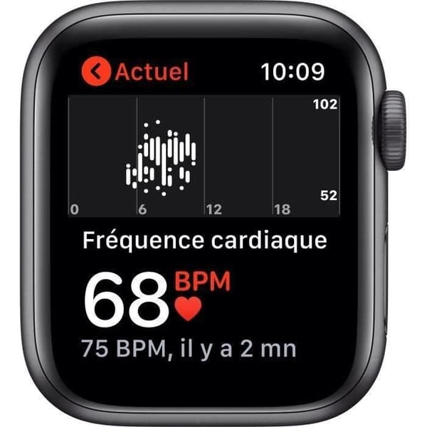 Apple Watch SE GPS - 40mm Space Grey aluminiumfodral - Svart band (2020) - Renoverad - Utmärkt skick- REFURBISHED