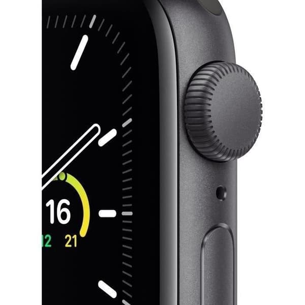 Apple Watch SE GPS - 40mm Space Grey aluminiumfodral - Svart band (2020) - Renoverad - Utmärkt skick- REFURBISHED