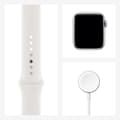 Miniatyrbild 3 av 4: Apple Watch SE GPS - 40mm Silver aluminiumfodral - Vit band (2020) - Renoverad - Bra skick- REFURBISHED