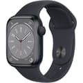 Miniatyrbild 1 av 2: Apple Watch Series 8 GPS - 41mm - Midnight Aluminium-kapsling - Midnight Sport Band (2022) - Återvunnet - Utmärkt skick- REFURBISHED