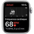 Miniatyrbild 4 av 4: Apple Watch SE GPS - 44mm Silver aluminiumfodral - Vit band (2020) - Renoverad - Utmärkt skick- REFURBISHED