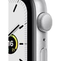 Miniatyrbild 2 av 4: Apple Watch SE GPS - 44mm Silver aluminiumfodral - Vit band (2020) - Renoverad - Utmärkt skick- REFURBISHED