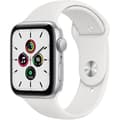 Miniatyrbild 1 av 4: Apple Watch SE GPS - 44mm Silver aluminiumfodral - Vit band (2020) - Renoverad - Utmärkt skick- REFURBISHED