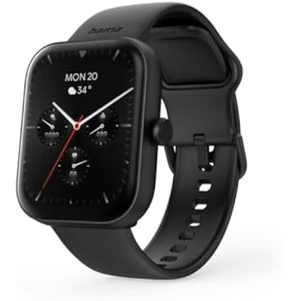 Smartwatch - Hama - 5000 - Vattentålig IP68 - TFT-skärm 1,65" - Samtalsfunktion och röststyrning