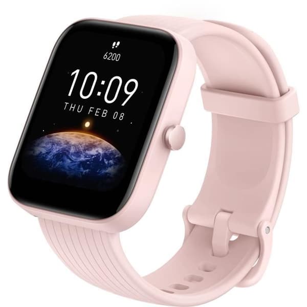 Klocka - AMAZFIT - Bip 3 Pro - 1,69 tum - Rosa