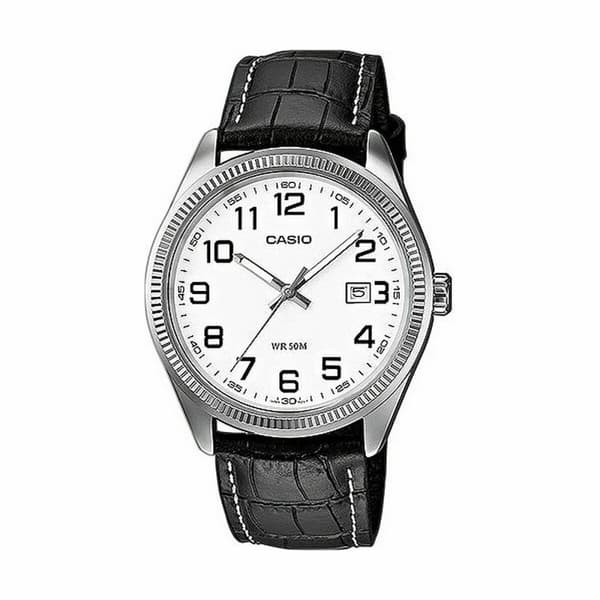 Miesten rannekellot Casio MTP-1302PL-7BVEF Valkoinen Musta (Ø 40 mm)
