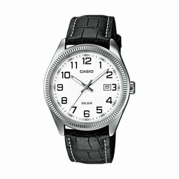 Miesten rannekellot Casio MTP-1302PL-7BVEF Valkoinen Musta (Ø 40 mm)