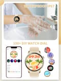Miniatyrbillede 9 af 11: DAMES SMARTWATCH TIL EN PIGEGAVE AMOLED SILIKONE SMART ARMBÅND
