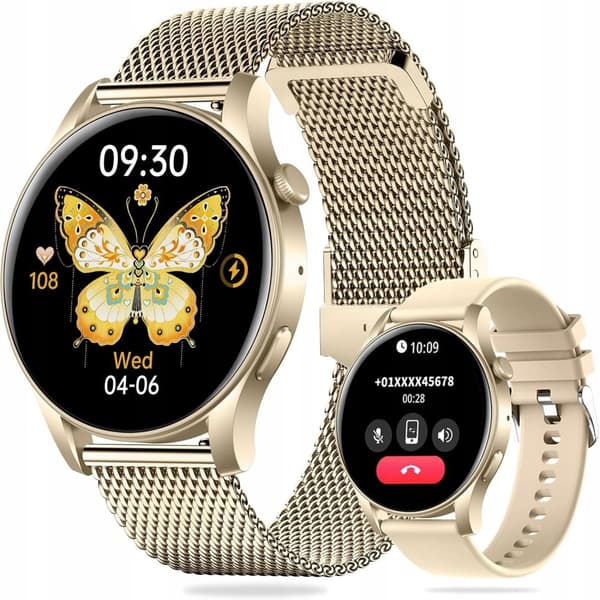 DAMES SMARTWATCH TIL EN PIGEGAVE AMOLED SILIKONE SMART ARMBÅND