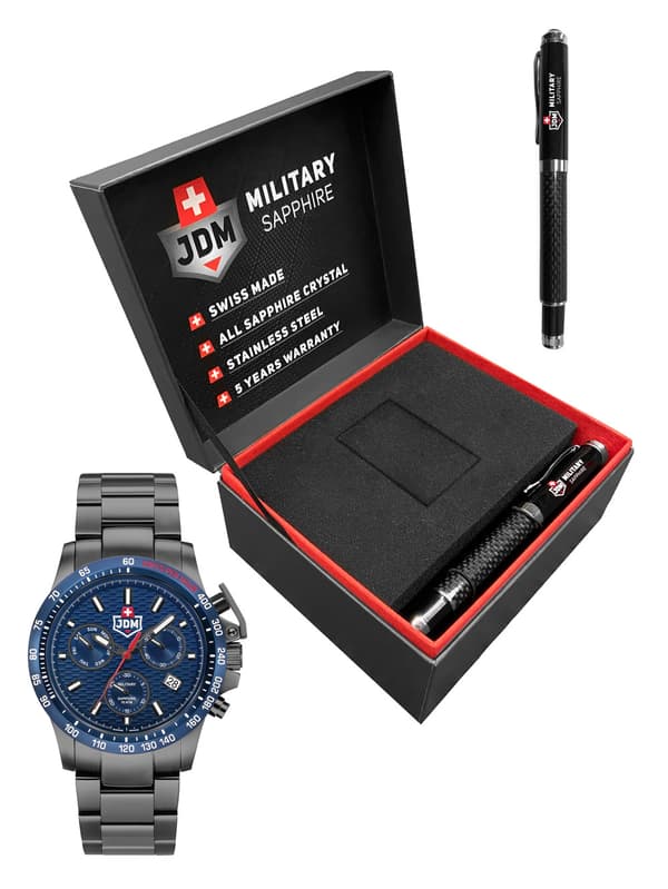 Mens Watch Jdm Military JDM-WG017-03, Quartz, 45mm, 10ATM