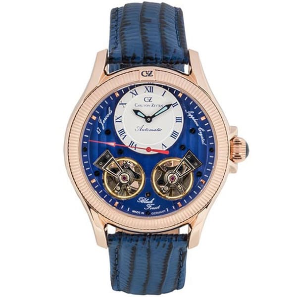 Mens Watch Carl Von Zeyten CVZ0084RBLS, Automatic, 46mm, 5ATM