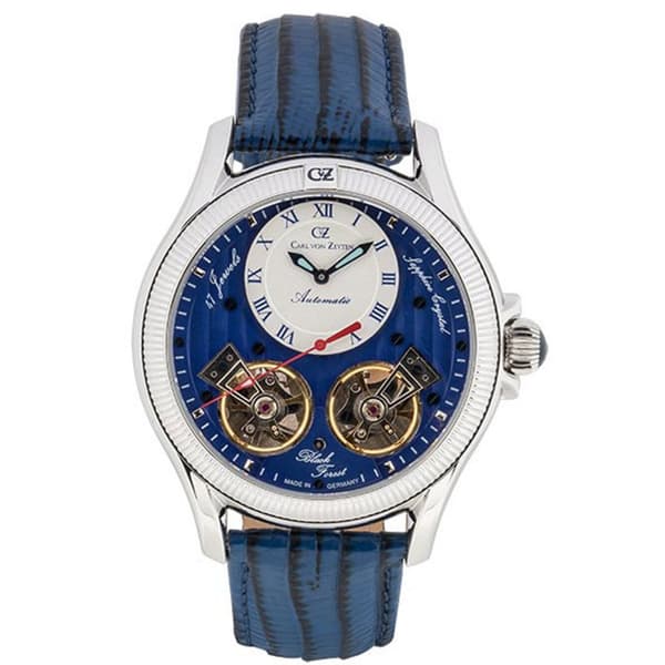 Mens Watch Carl Von Zeyten CVZ0084SBLS, Automatic, 46mm, 5ATM