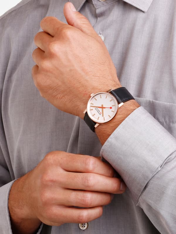 Mens Watch Mondaine MSE.40112.LB, Quartz, 40mm, 3ATM