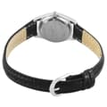 Miniatyrbild 2 av 2: Excellanc damklocka med armband i konstläder – svart/silver med klassisk stil