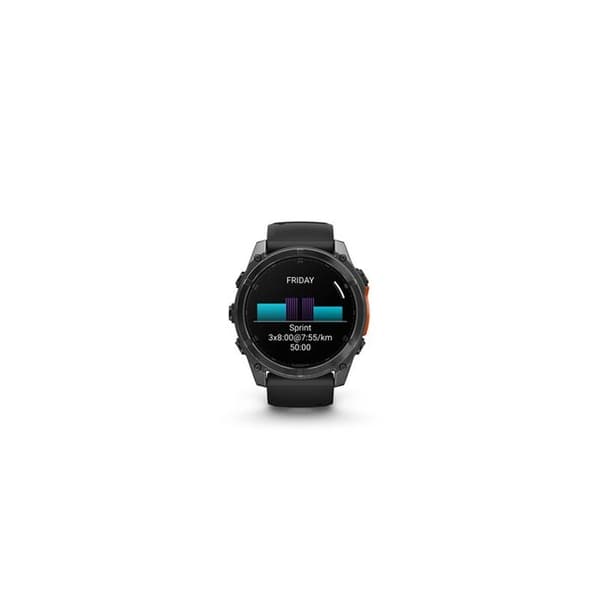 Multisportklocka - GARMIN - fenix8 - AMOLED-skärm 1.4' - Autonomi 29 dagar - Inbyggd LED-lampa