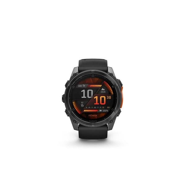 Multisportklocka - GARMIN - fenix8 - AMOLED-skärm 1.4' - Autonomi 29 dagar - Inbyggd LED-lampa