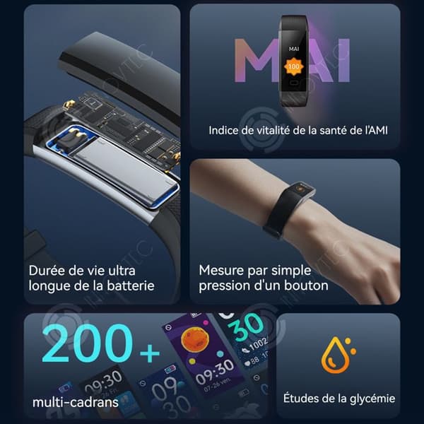 INN Smart klocka 3-5 dagars passningstid smartklocka bluetooth klocka hälsoövervakning träningsfrekvens bluetoo klocka