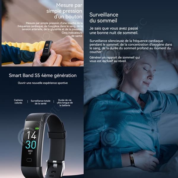 INN Smart klocka 3-5 dagars passningstid smartklocka bluetooth klocka hälsoövervakning träningsfrekvens bluetoo klocka