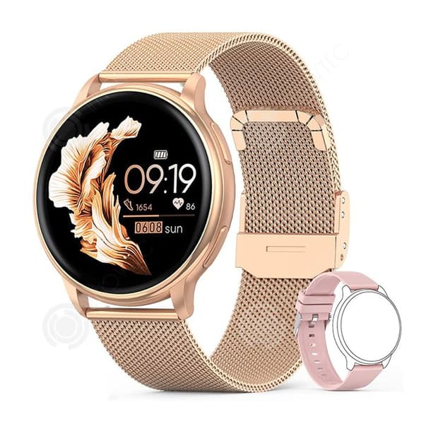 INN Smartwatch Kvinna med Hälsovård och AI-Assistent, Intelligenta Notiser, Android-kompatibel Smartwatch OS