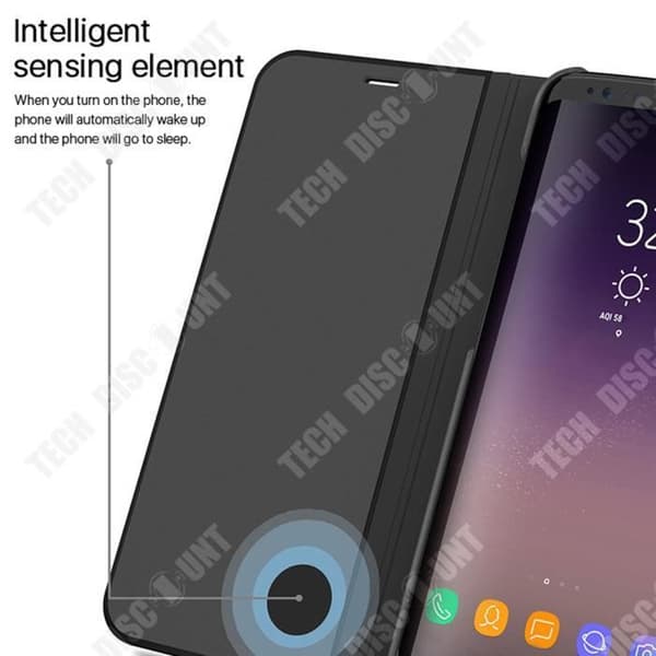 TD® telefonfodral för Note 8 Smart Flip Bra värmeavledning