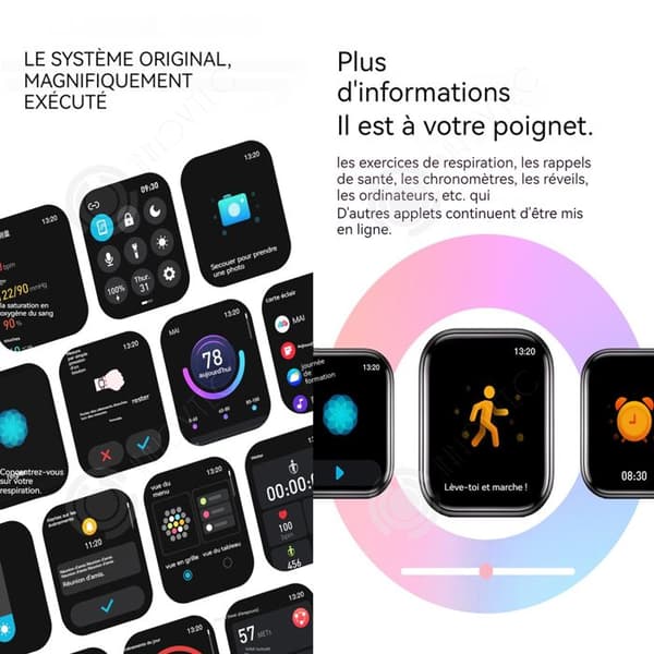 INN Smart Watch 2,0 tums smartklockor för män och kvinnor över 100 sportlägen bluetooth call IP smartwatch