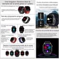 Miniatyrbild 3 av 4: INN Smartklocka bluetooth samtal ansluten klocka kvinnor män 2.04"HD smartwatch sleep monitor OS sport stegräknare sleep IP68