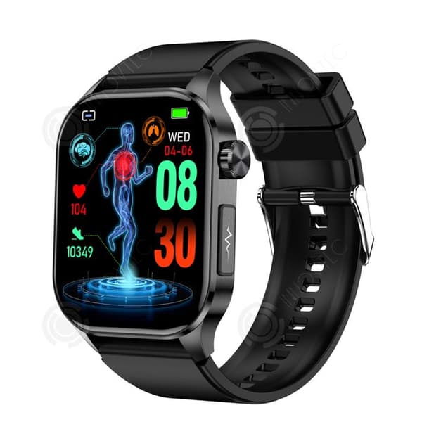 INN Smartklocka bluetooth samtal ansluten klocka kvinnor män 2.04"HD smartwatch sleep monitor OS sport stegräknare sleep IP68