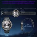 Miniatyrbild 2 av 4: INN Smart Watch 500mah 3atm Vattentät 1,53 tum 360x360p Bluetooth 5,3 128MB minne Smart Watch med ficklampa