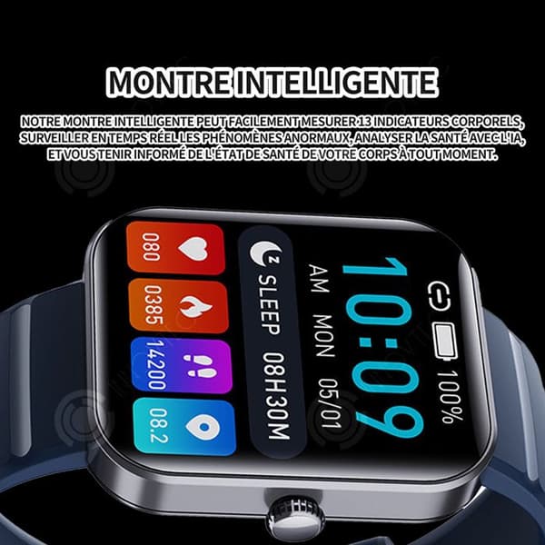 INN Smart Watch 1.9 Screen Bluetooth Call Smart Watch Touch Watch 280x320 260mah IP67 vattentät sportklocka Blå