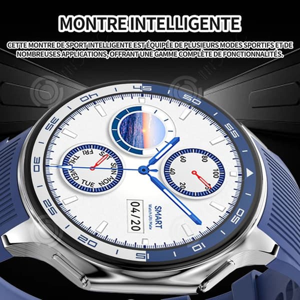 INN Smart Watch 390mah 1,43 tums ansluten klocka dam män sportklocka samtal ringer smart sportklocka b