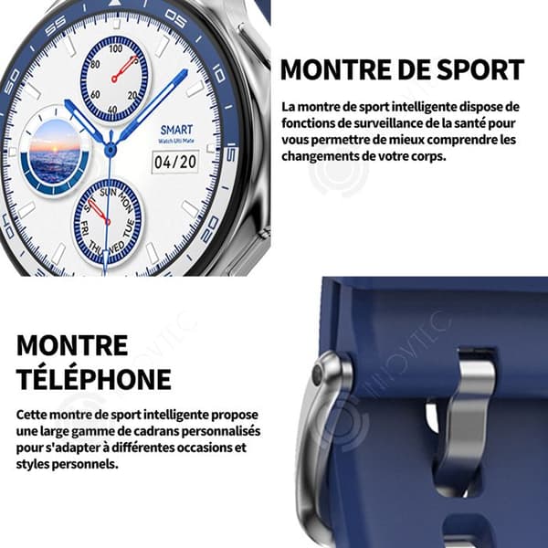 INN Smart Watch 390mah 1,43 tums ansluten klocka dam män sportklocka samtal ringer smart sportklocka b