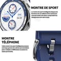 Miniatyrbild 4 av 4: INN Smart Watch 390mah 1,43 tums ansluten klocka dam män sportklocka samtal ringer smart sportklocka b
