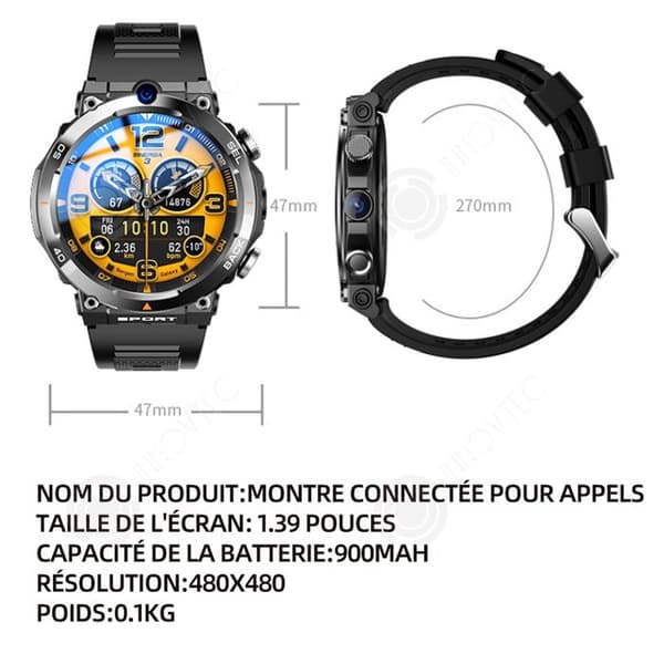 INN Smart Watch 2+16G 1,39 tums ansluten klocka dam män sportklocka samtal ringer smart sportklocka nr