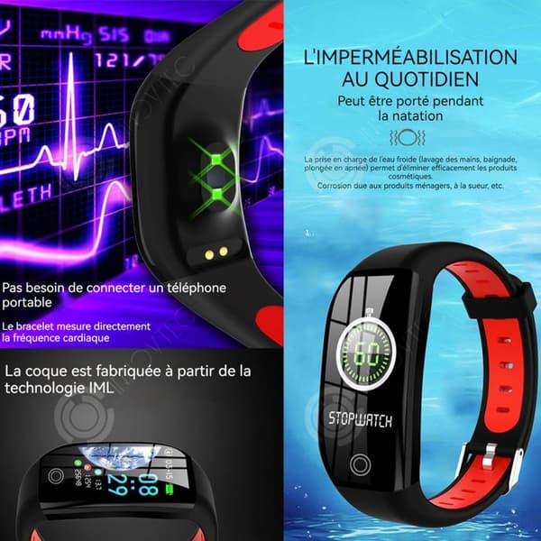 INN Smart Watch 7-10 timmar kontinuerligt Använd smartwatch bluetooth-klocka hälsoövervakning träningsfrekvensklocka