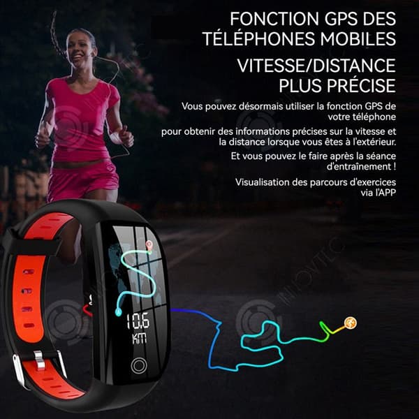 INN Smart Watch 7-10 timmar kontinuerligt Använd smartwatch bluetooth-klocka hälsoövervakning träningsfrekvensklocka