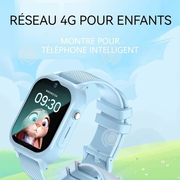 INN Smartklocka för barn Blå telefon Titta på 4G-videosamtal Smartwatch Smartklocka för barn Barngåvor