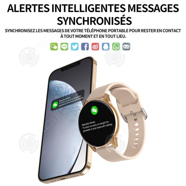 INN Smart Watch 230mah 1,28 tums ansluten klocka dam män sportklocka samtal ringer smart sportklocka