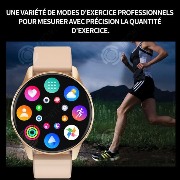 INN Smart Watch 230mah 1,28 tums ansluten klocka dam män sportklocka samtal ringer smart sportklocka