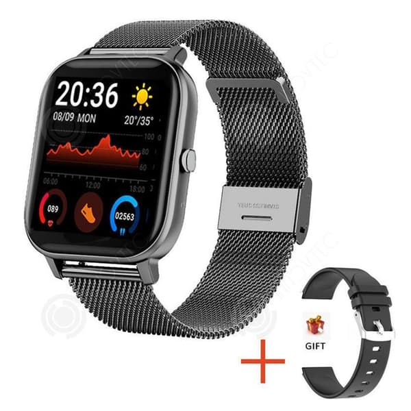 INN Internet Watch Smart Watch 1,69 tum Upplösning 240x320 220mah Inbyggt batteri Sport Smart Watch Svart