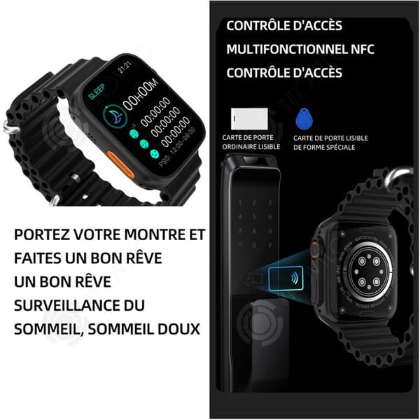 INN Smart Watch 4 lägen 1,81 tums ansluten klocka dam män sportklocka samtal ringer ansluten sportklocka