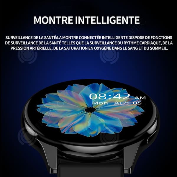 INN Smart Watch 230mah 1,28 tums ansluten klocka dam män sportklocka samtal ringer smart sportklocka