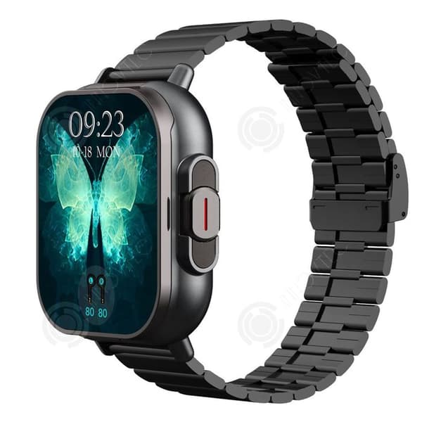 INN Smart Watch 2,01 tums skärm Bluetooth Call Watch Pekskärmsklocka 240x296 250mah Watch Hörlur 2-i-1 Svart